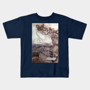 These Fairy Mountains - Arthur Rackham Kids T-Shirt